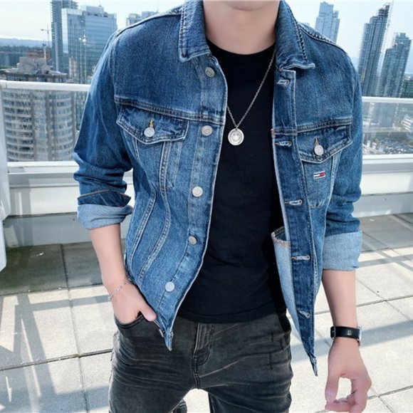 S M Tommy Hilfiger Jeans 78F0882 495 Denim Jacket NWT - Picture 2 of 14